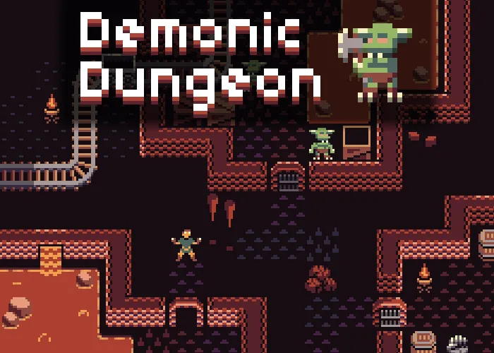 Demonic Dungeon Magma Maze - RPG Top-Down (16x16)