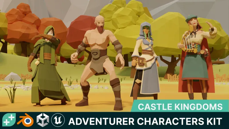 Castle Kingdoms - Adventurer Characters Kit