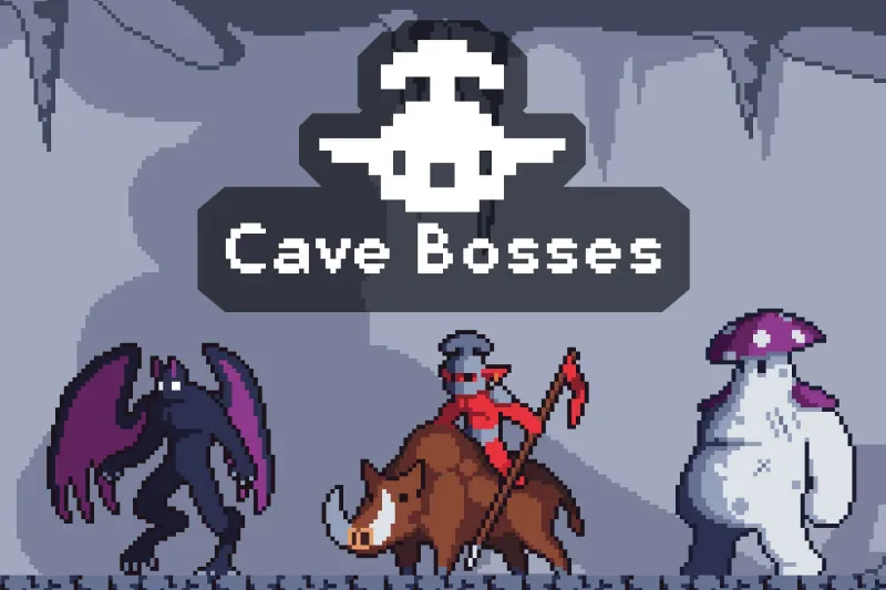 Cave Bosses Pixel Art Game Sprites