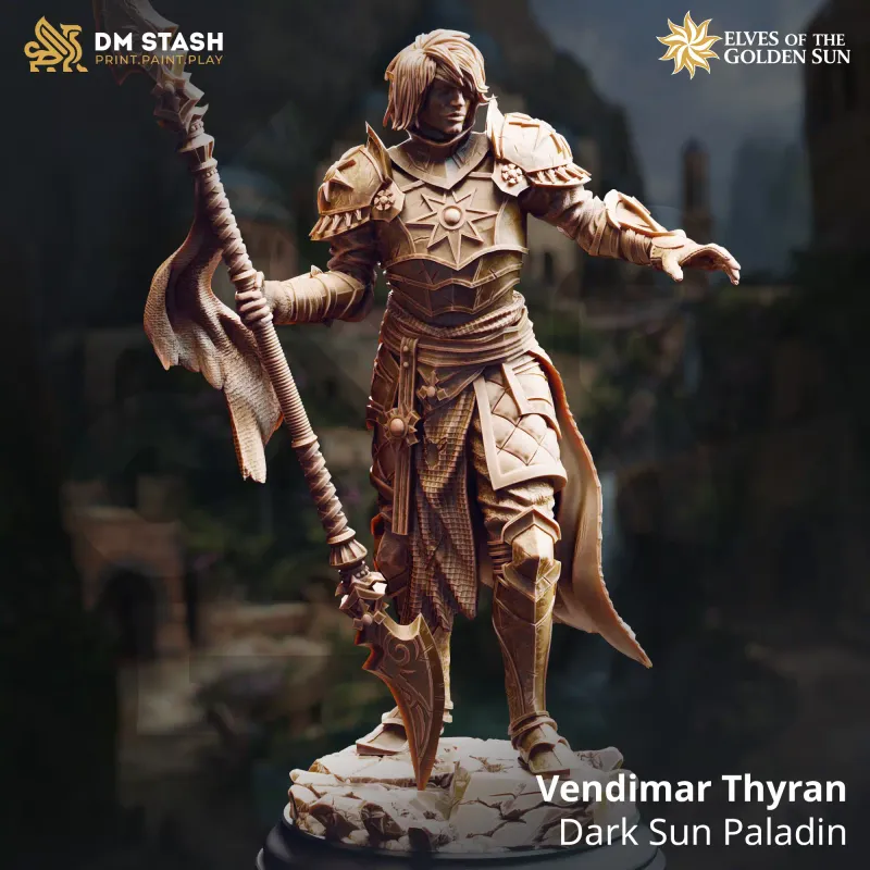 Vendimar Thyran - Dark Sun Paladin