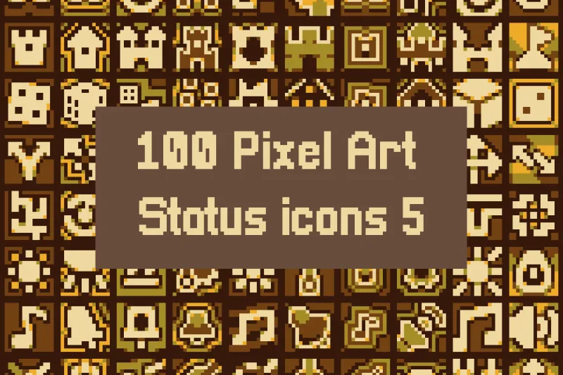 Fantasy RPG Buff & Debuff 16×16 Icons