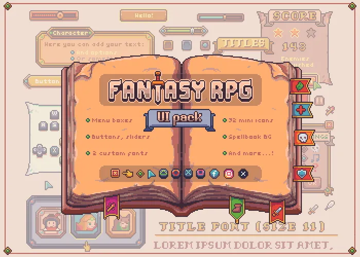 RPG UI pack