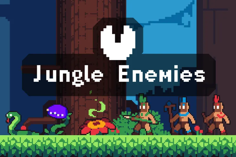Forest Enemies Pixel Art Sprite Sheet Pack