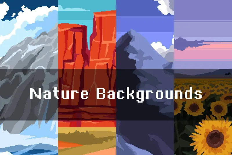 Free Nature Pixel Backgrounds for Games