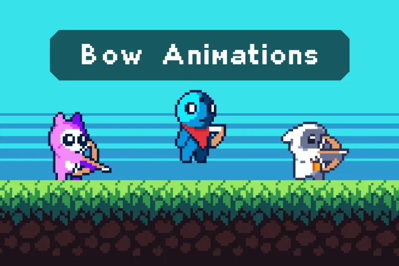 Free Tiny Pixel Hero Sprites with Bow Attacks