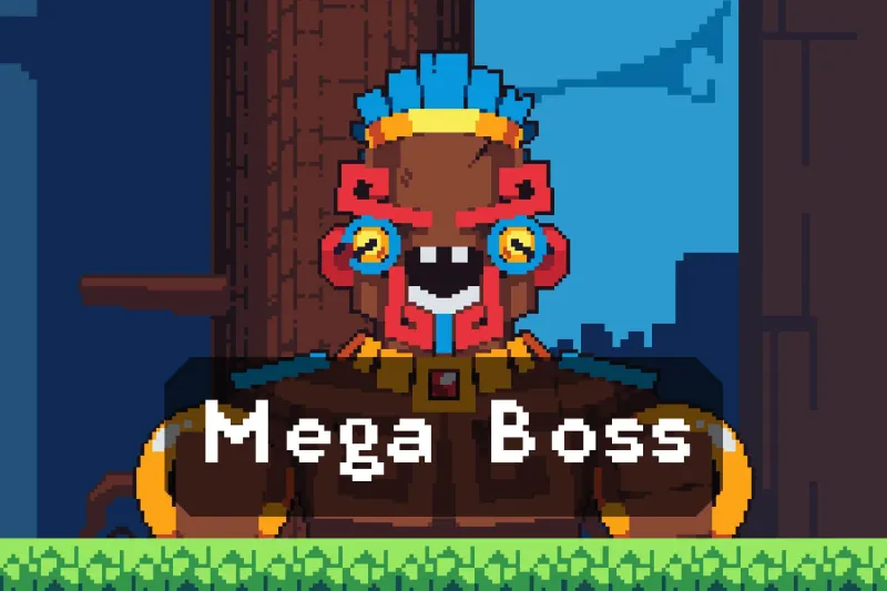 Mega Boss for Tiny Platformer Pixel Sprite Pack