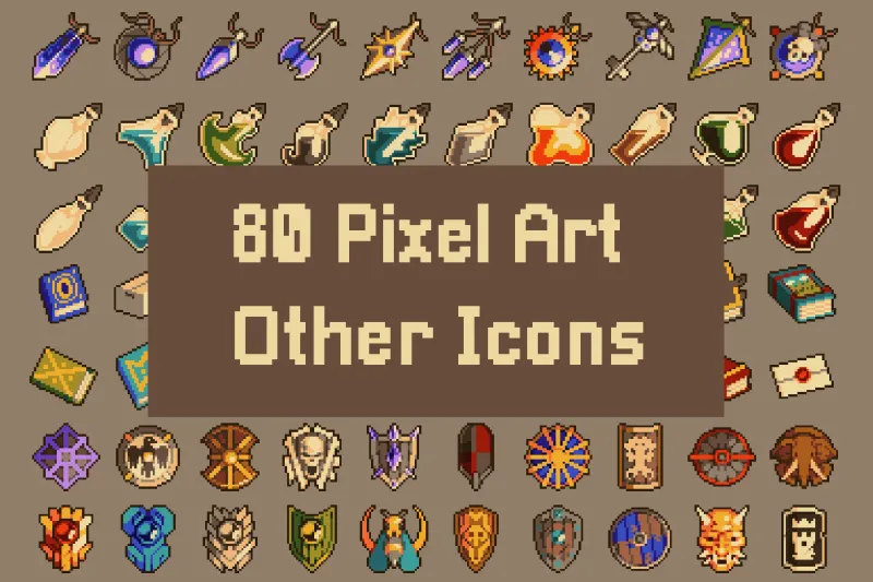 Pixel Art RPG Items 32×32 for Games