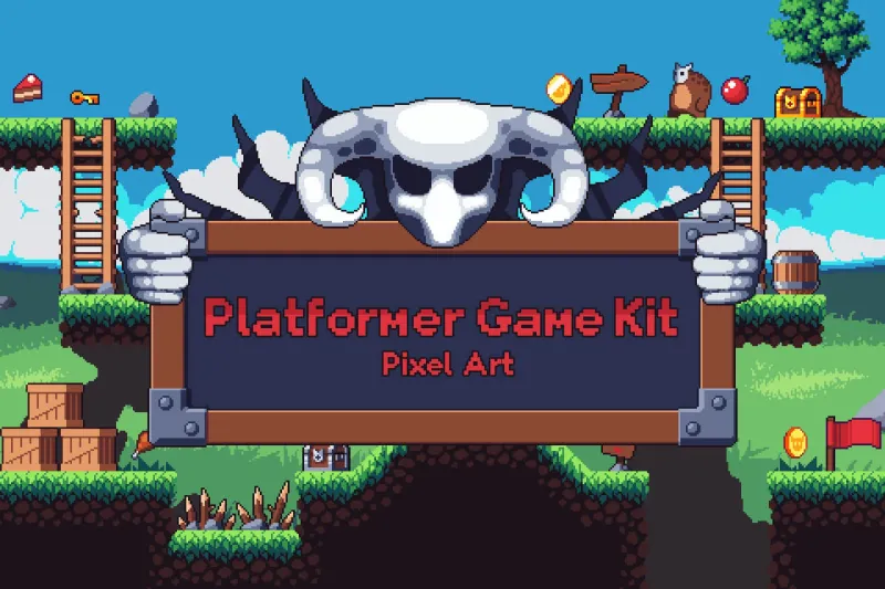 Platformer Game Kit Pixel Art