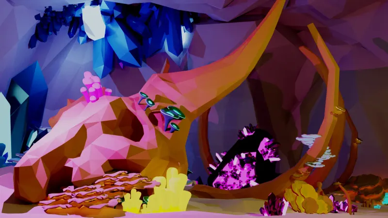 Sci-Fi Alien Rocks & Vegetation Kit: 100+ Environment Assets