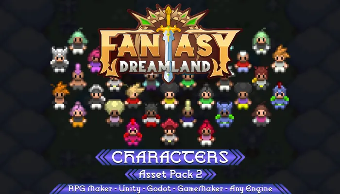 Characters RPG Sprites W2 - Fantasy Dreamland