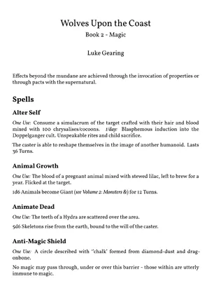 Wolves Upon the Coast Grand Campaign