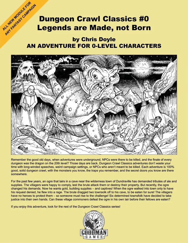 Dungeon Crawl Classics #0: Legends are Made, not Born