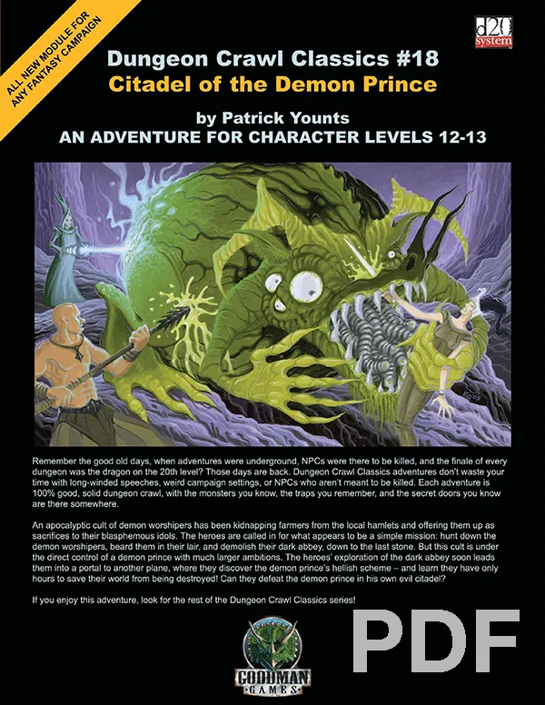 Dungeon Crawl Classics #18: Citadel of the Demon Prince