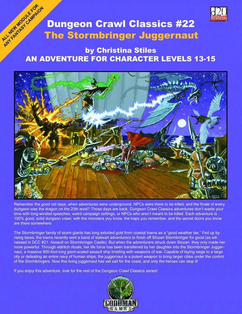 Dungeon Crawl Classics #22: The Stormbringer Juggernaut