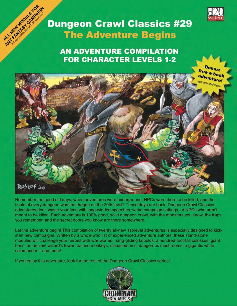 Dungeon Crawl Classics #29: The Adventure Begins