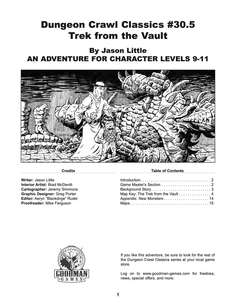 Dungeon Crawl Classics #30.5: Trek From The Vault