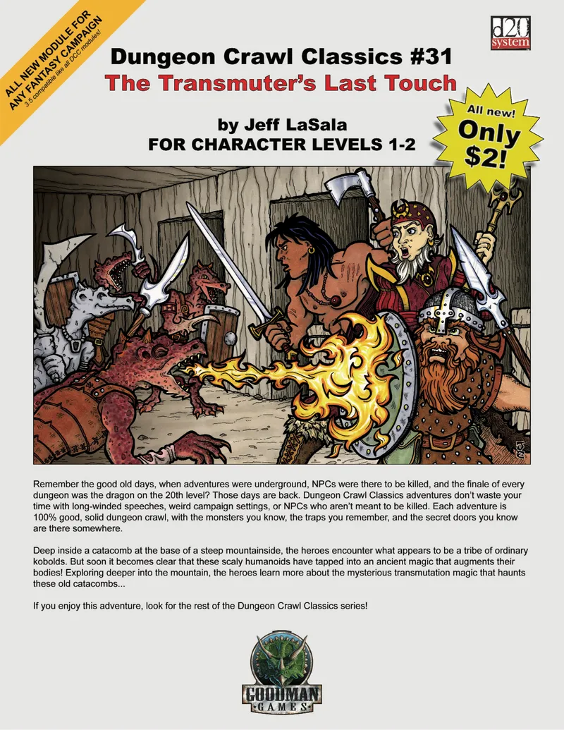 Dungeon Crawl Classics #31: The Transmuter's Last Touch