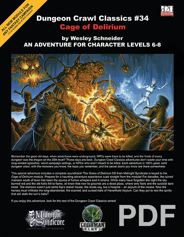 Dungeon Crawl Classics #34: Cage of Delirium