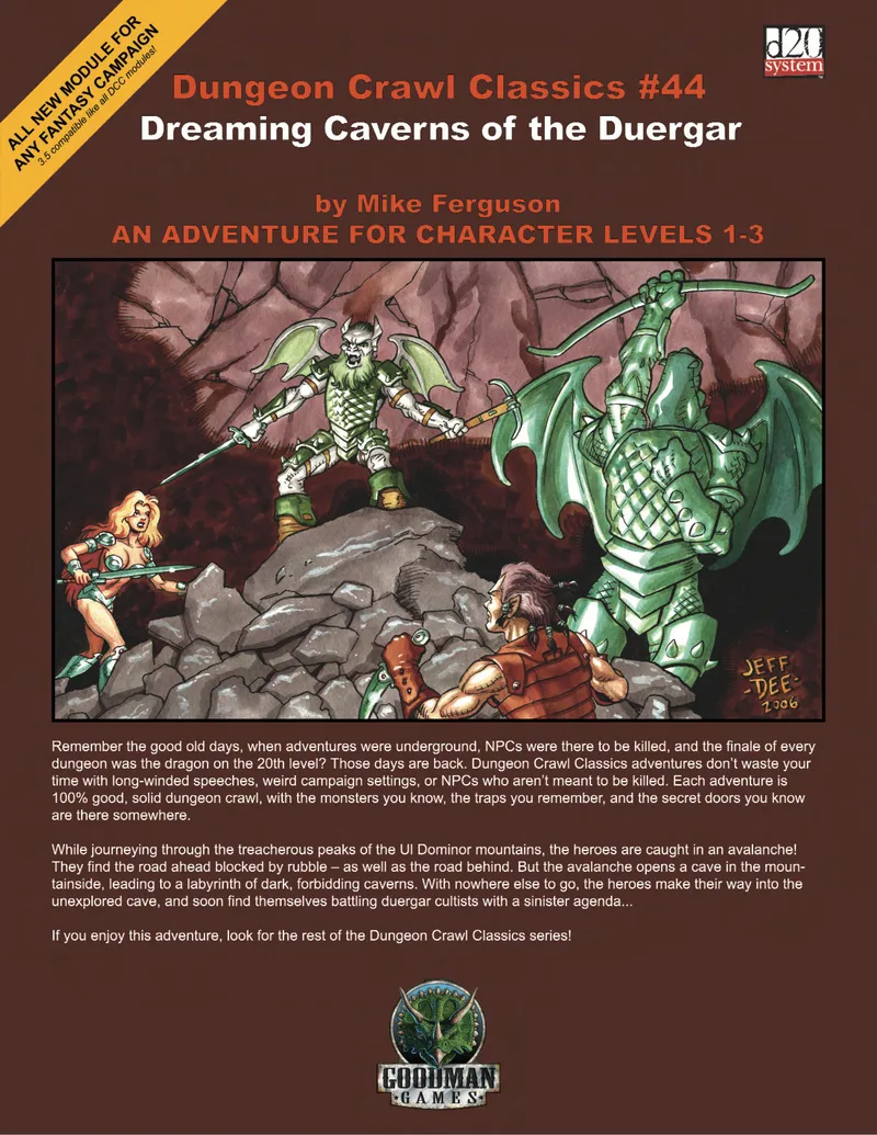 Dungeon Crawl Classics #44: Dreaming Caverns of the Duergar