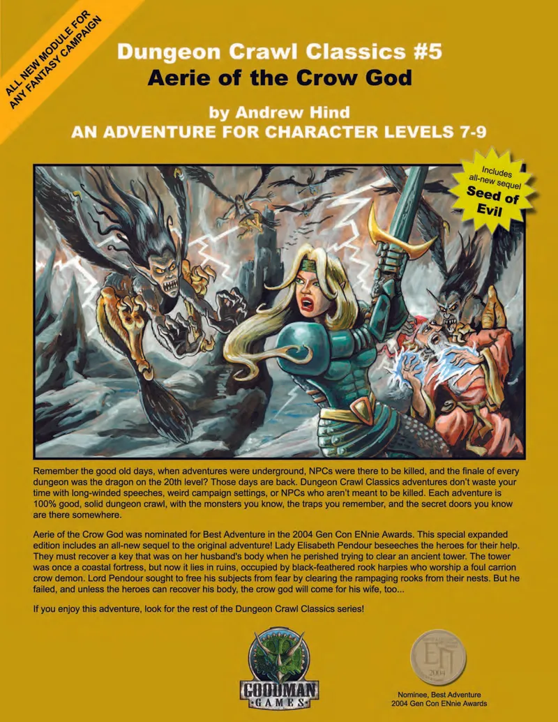 Dungeon Crawl Classics #5: Aerie of the Crow God