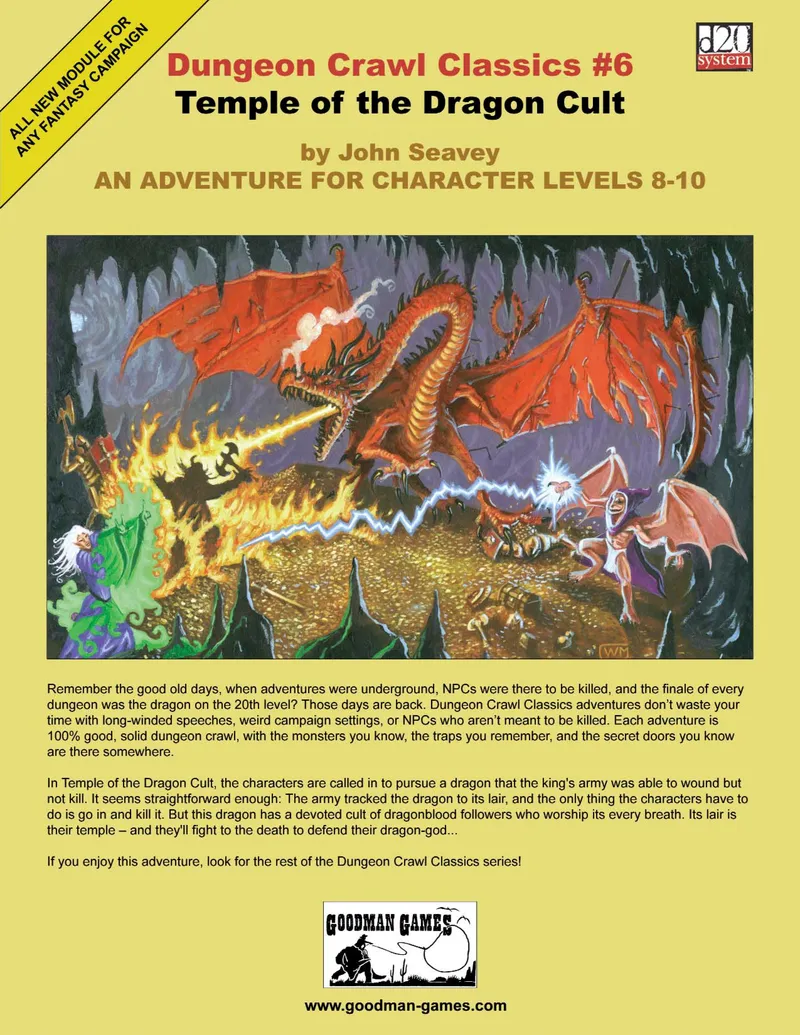 Dungeon Crawl Classics #6: Temple of the Dragon Cult