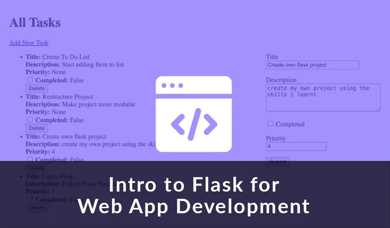 Intro to Flask for Web App Development