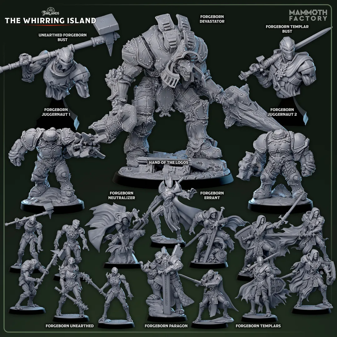 Mammoth Factory Miniatures January 2026 - Farlands: The Whirring Island Preview