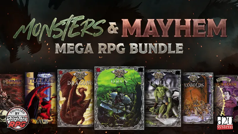 Fanatical Monsters & Mayhem-Mega RPG Bundle Preview